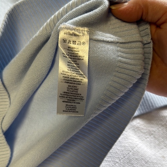 French Connection Sky Blue Sweater size L - Picture 5 of 6